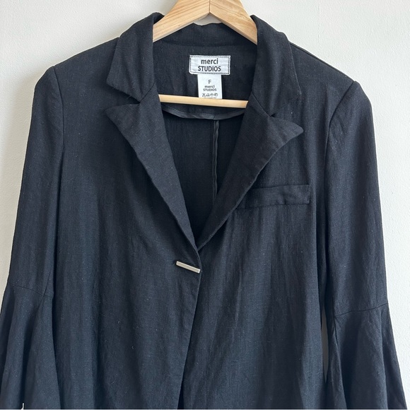 Made In Korea Merci Studios Black Blazer - Picture 2 of 8